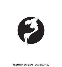 Hair style icon and symbol vector template illustration