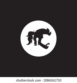 Hair style icon and symbol vector template illustration