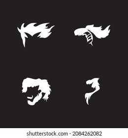 Hair style icon and symbol vector template illustration