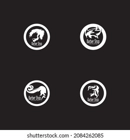 Hair style icon and symbol vector template illustration