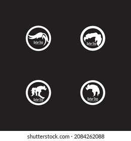 Hair style icon and symbol vector template illustration