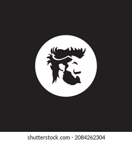 Hair style icon and symbol vector template illustration