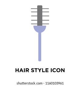 Hair style icon vector isolated on white background, Hair style transparent sign