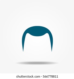 Hair style icon, vector signs