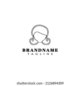 hair style logo design template icon modern vector illustration