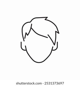 hair style for men icon sign vector