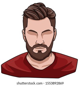 Hair Style Men Stock Illustrations