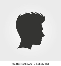 Hair style pompadour icon - Simple Vector Illustration