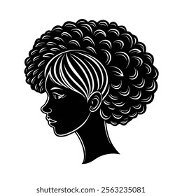 Hair Style Silhouette Vector Design