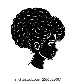 Hair Style Silhouette Vector Design