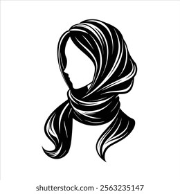 Hair Style Silhouette Vector Design