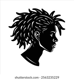 Hair Style Silhouette Vector Design