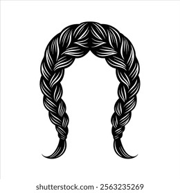 Hair Style Silhouette Vector Design