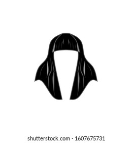 Hair style vector, vector hair design with a simple concept.
