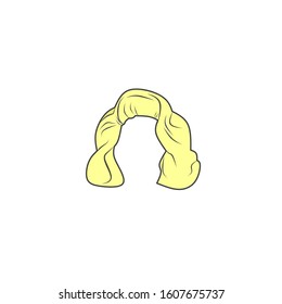Hair style vector, vector hair design with a simple concept.