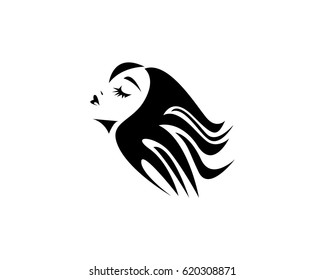 Hair Style Woman Logo