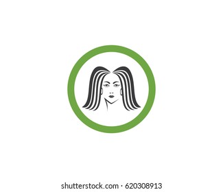 Hair Style Woman Logo