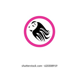 Hair Style Woman Logo