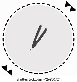 Hair styler icon Flat Design. Isolated Illustration.