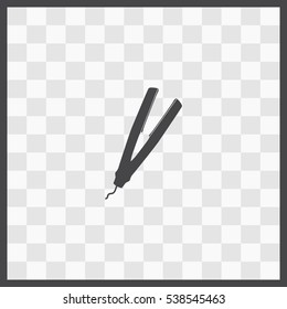 Hair styler vector icon. Isolated illustration. Business picture.