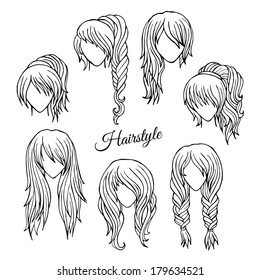 2,584 Girl braids silhouette Images, Stock Photos & Vectors | Shutterstock