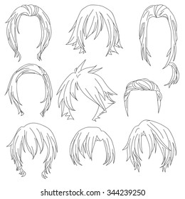 Similar Images, Stock Photos & Vectors of Vector vintage hairstyle ...
