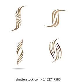 Hair symbol vector icon illustration