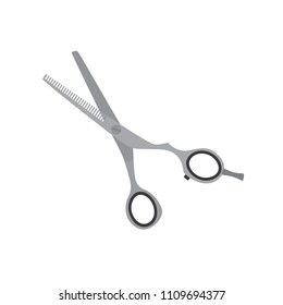 Hair thinning scissors icon, vector illustration design. Barbershop objects collection.
