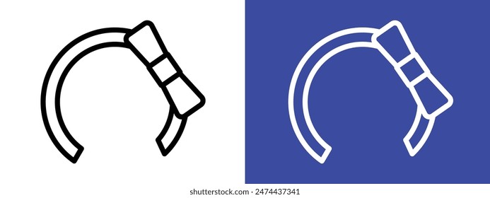 Hair Tie Icon Ideal for Hair Accessories and Styling Illustrations