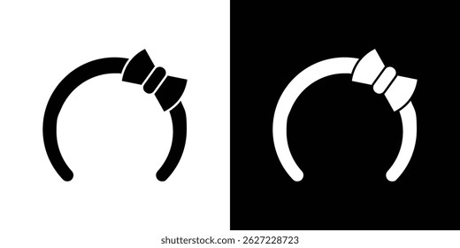 Hair tie icon vector, solid illustration, pictogram
