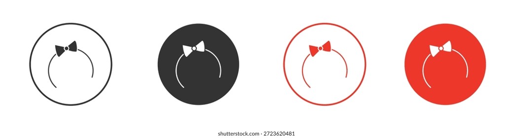 Icono de corbata de pelo. diseño de Vector de Web