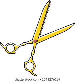 Hair Tools Barber Scissors Illustration