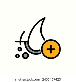 hair tratement icon, isolated icon in light background, perfect for website, blog, logo, graphic design, social media, UI, mobile app