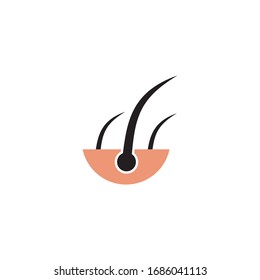 Hair treatment icon logo design vector template