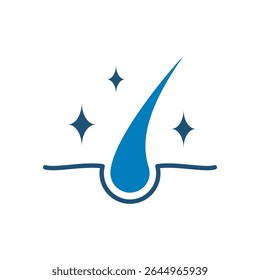 hair treatment icon vector design with trendy style
