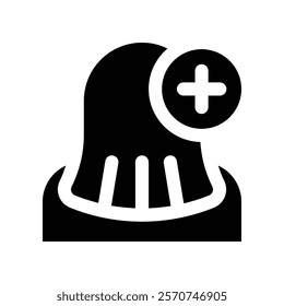 hair treatment icon. vector glyph icon for your website, mobile, presentation, and logo design.