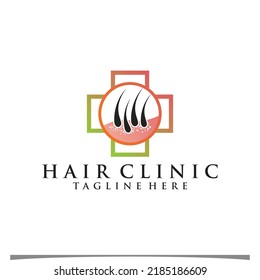 Hair Treatment Logo Illustration Design Premium Vector