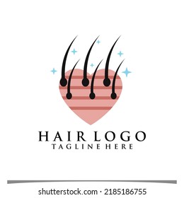 Hair Treatment Logo Illustration Design Premium Stock Vector (Royalty ...