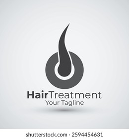 Hair treatment logo removal logo vector image design illustration design icon template