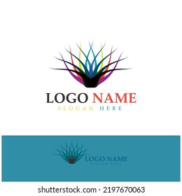 Hair treatment logo hair transplantation logo,removal logo vector image design illustration
