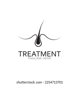 Hair treatment logo hair transplantation logo,removal logo vector image design illustration
