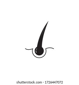 Hair treatment logo vector icon template