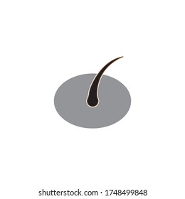 Hair treatment logo vector icon template