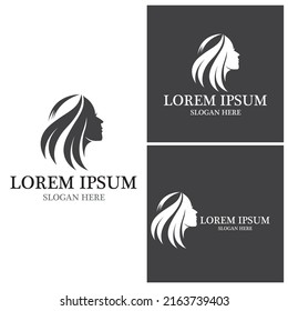 Hair treatment logo vector illustration