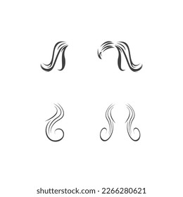 Hair treatment logo vector illustration