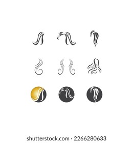 Hair treatment logo vector illustration