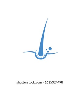 Hair treatments health vector icon hair growth and transplant