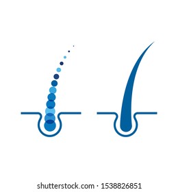Hair treatments icon illustration template