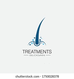 Hair treatments icon illustration template design