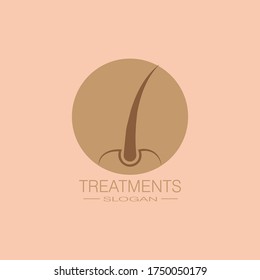 Hair treatments icon illustration template design